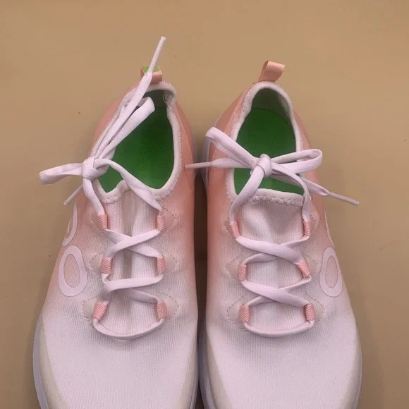 Oofos OOmg Sport LS Low Women's Blush Pink Recovery Sneakers - Size US 7 - Picture 3 of 9